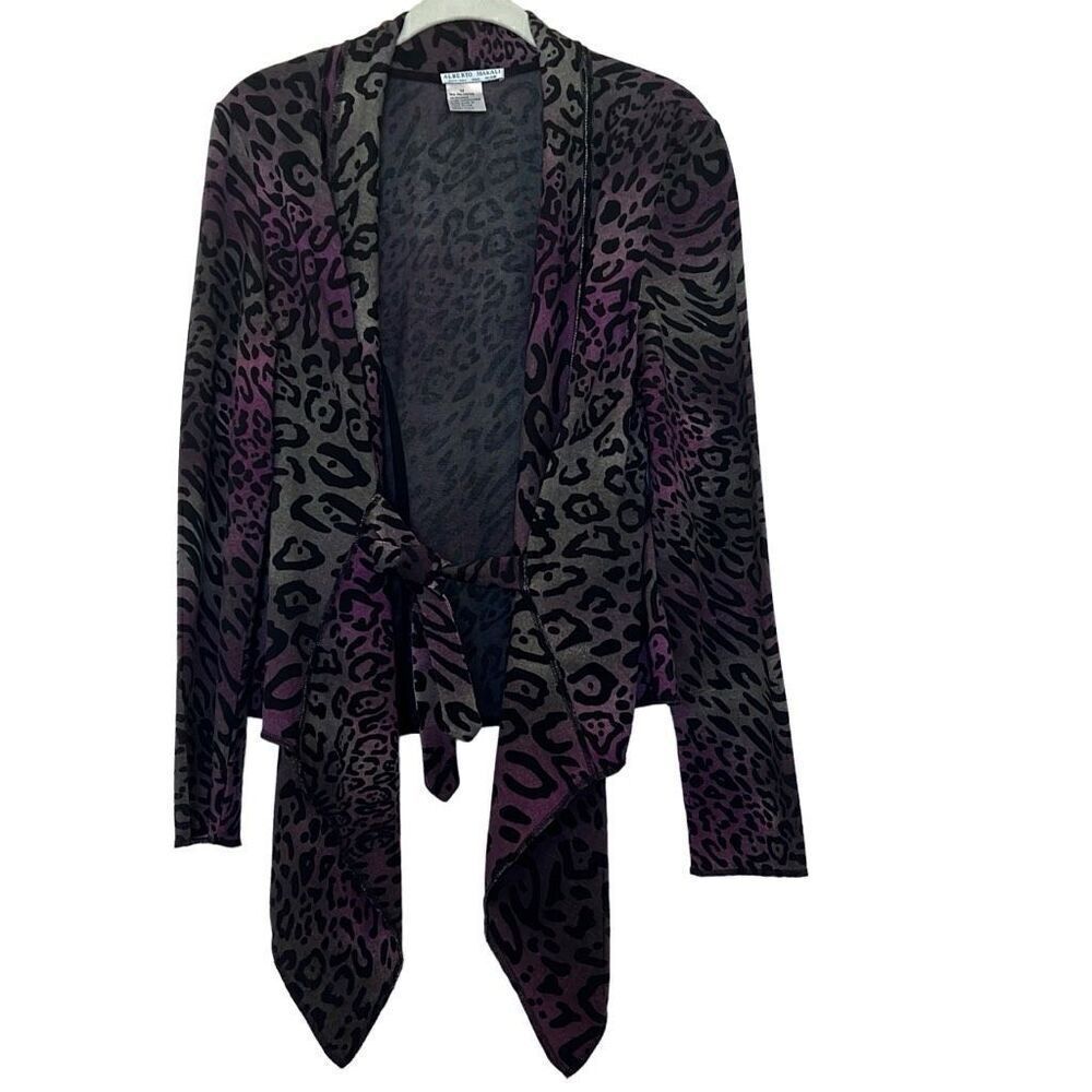 Alberto Makali Sweater Jacket Animal print Sz.M